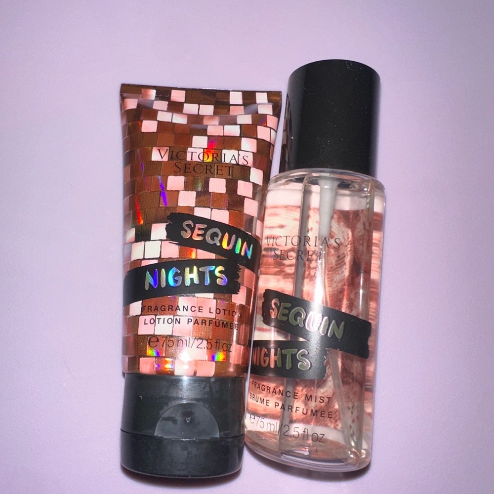 Victoria's Secret Sequin Nights Fragrance Lotion and Mist